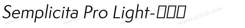 Semplicita Pro Light字体转换